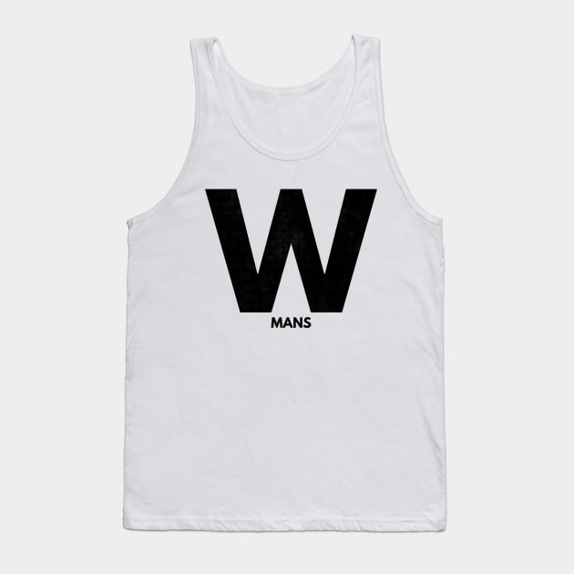 W Mans III (blk Mesh) Tank Top by Six Gatsby